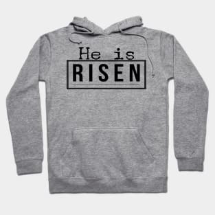 He Is Risen Cool Inspirational Easter Christian Hoodie